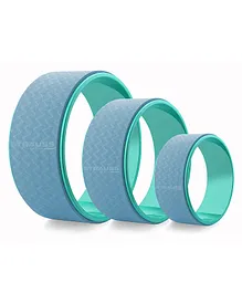 Strauss Yoga Wheel Pack of 3 - Blue