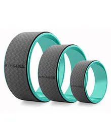 Strauss Yoga Wheel Pack of 3 - Black