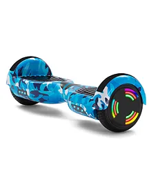 Tygatec T2 EV Auto Balancing Hoverboard with LED Wheels Camouflage Print - Blue