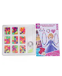 Disney Princess Neon Beads Jewellery Making Junior Set - Multicolor