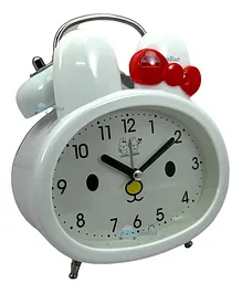 FunBlast Bunny Twin Bell Alarm Clock - White