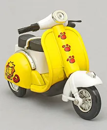 Kinsmart Die Cast Free Wheel Mini Scooter Toy- Yellow