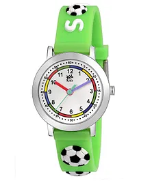 Kool Kidz KK 301 BGR Analog Watch With Silicone Strap - Green Silver