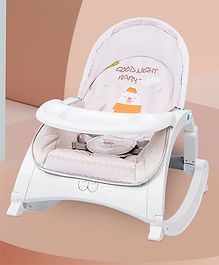 R for Rabbit Rock N Play Rocker - Cream Grey