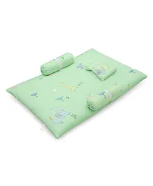 R for Rabbit Bedding Set  Animal Print - Green