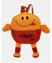 DukieKooky Kids Emoji Soft Toy Bag Orange - Height 11.8 inches