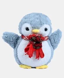 DukieKooky Scarfy Penguin Soft Toy Grey - Height 25 cm