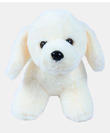 Dukiekooky Puppy Soft Toy White - Length 20 cm