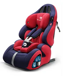 StarAndDaisy Comfort Booster Car Seat with 5 Point Harness - Red Blue