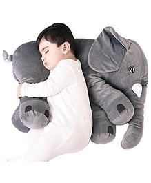 dearjoy elephant shaped plush soft toy  grey