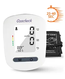 Ozocheck Fully Automatic Digital Blood Pressure and Pulse Rate Monitor - White
