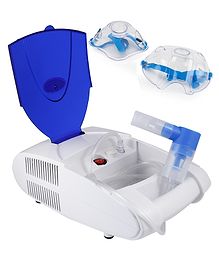 Ozocheck Premium Piston Compressor Based Nebulizer  Blue White