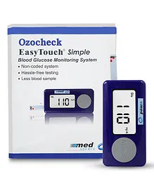 Ozocheck Glucometer Full Set for Blood Sugar Testing - Blue