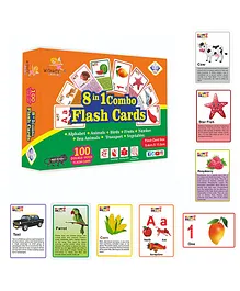 Wishkey 8 in 1 Educational Card Stock Game - Multicolour 