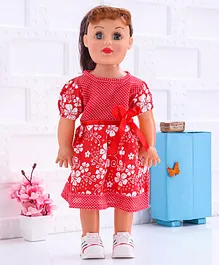 Speedage Senorita Fashion Doll in Floral Dress Red - Height 47 cm
