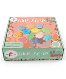 Kalakaram Natural Shea Butter Kids Soap Making DIY Kit - Multicolor