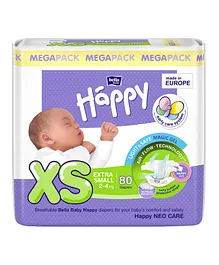 Bella Baby Happy Diapers Extra Small - 80 Pieces