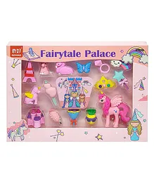 Crackles Unicorn Princess Fairy Tale Theme Fancy Puzzle Take It Apart Erasers Pack Of 15 - Multicolour