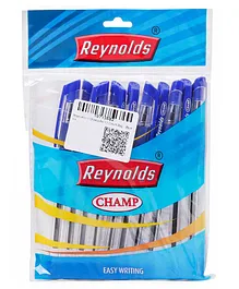 Reynolds Champ Ball Point Pen Pack of 10- Blue