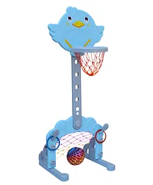 EHomeKart 3 in 1 Basketball Height Adjustable Toy Set - Blue