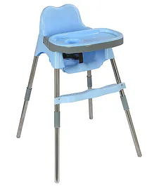 My Giraffee Baby Spotty Dining Chair With Foot Rest - Light Blue