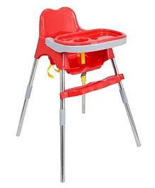 My Giraffee Baby Spotty Dining Chair With Foot Rest - Red