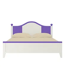 Adona Victoria Kids Teak Wood Queen Bed - Purple