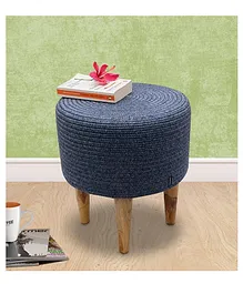 KAZAGE Solid Stool - Navy Blue