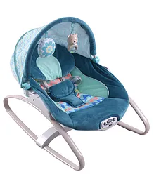Infantso Baby Rocker with Soothing Vibrations Melodies & Toy Bar - Green