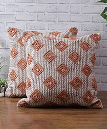 Eyda Hand Block Cotton Cushion Cover Set of 2 - Multicolour