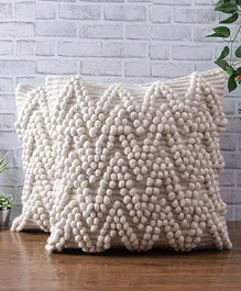 Eyda Hand Woven Cushion Cover Pack of 2 - Ivory