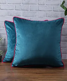 Eyda Velvet Cushion Cover Pack of 2 - Blue