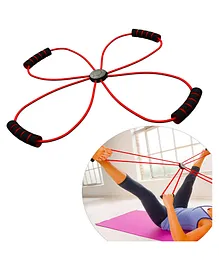 Strauss X Shape Yoga Resistance Band - Red