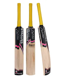 Strauss Super Kashmir Willow Cricket Bat Size 4 - Beige
