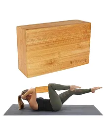 Strauss Wooden Yoga Block - Beige