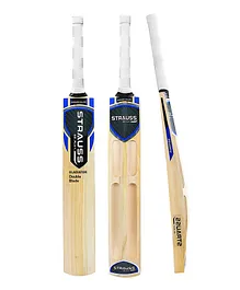 Strauss Kashmir Willow Double Blade Gladiator Cricket Bat - Beige