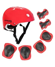 Strauss Protective Gear Set - Red