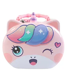 WOW TOYS - Delivering Joys of Life Unicorn Piggy Bank With Security Lock & Keys - Multicolour