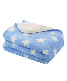 Babyzone Super Soft Reversible Baby Blanket - Blue