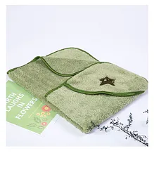 BABYZONE Super Soft Hooded Blanket - Green