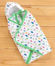 Simply Hooded Wrapper All Over Printed - Multicolour