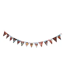 Itsy Bitsy 250 GSM Iron Man In Action Banner With Satin Cord Multicolor - Length 17.27 cm