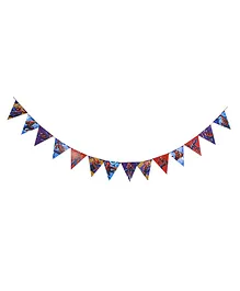 Spiderman in Action Banner With Satin Cord - MUlticolour 