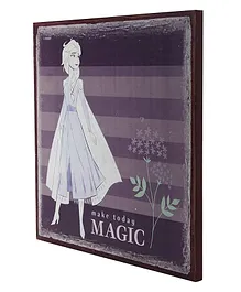 Itsy Bitsy Frozen Make Today Magic Natural Powers Home Decor Panel - Multicolour