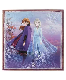 Itsy Bitsy Frozen Two Sisters Mystical Wonderland Glam Home Decor Panel - Multicolour