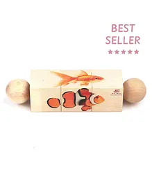 Ariro Wooden Rotating Fish Puzzle - Multicolour