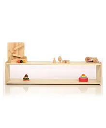 Ariro Montessori Toddler Low Shelf Wooden - Brown
