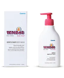 Tedibar Rich Moisturising Baby Body Wash 250ml with Skin Friendly PH  100 Percent Soap & Alkali Free  Prevents Dryness & Rahses  Dermatologically Tested  - By Torrent Pharma
