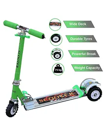 Niyamat 3 Wheels Kick Scooter with Brake and Adjustable Height - Green