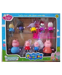 Niyamat Peppa Pig Toys Family Set of 9 - Multicolour